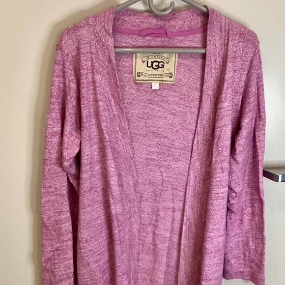 UGG Australia Robe Women Medium Pinky Purple Tie Front Super Soft Viscose Blend - Picture 1 of 12